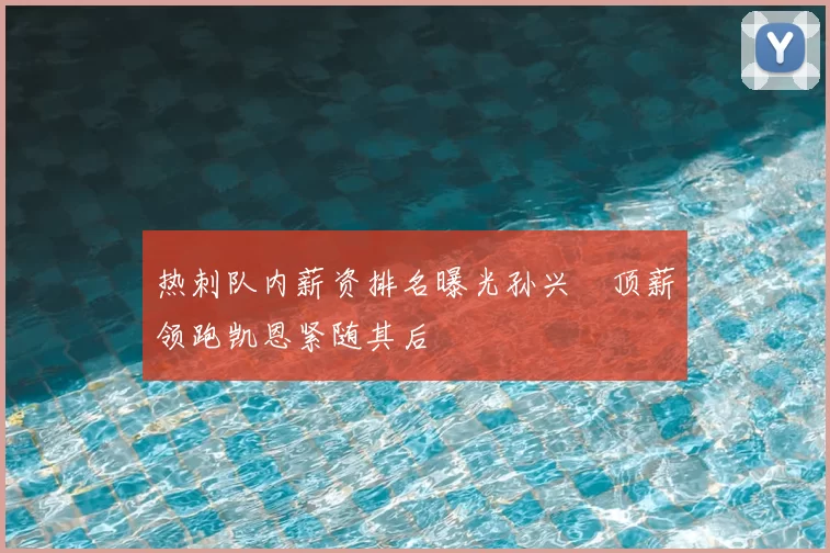 热刺队内薪资排名曝光孙兴慜顶薪领跑凯恩紧随其后